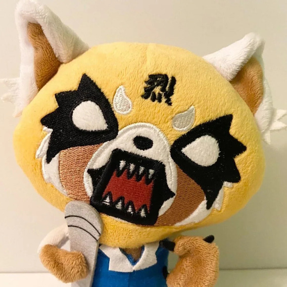 2018 Sanrio Aggretsuko Plush Death Metal 7 Inch Small Stuffed Toy - Picture 2 of 14